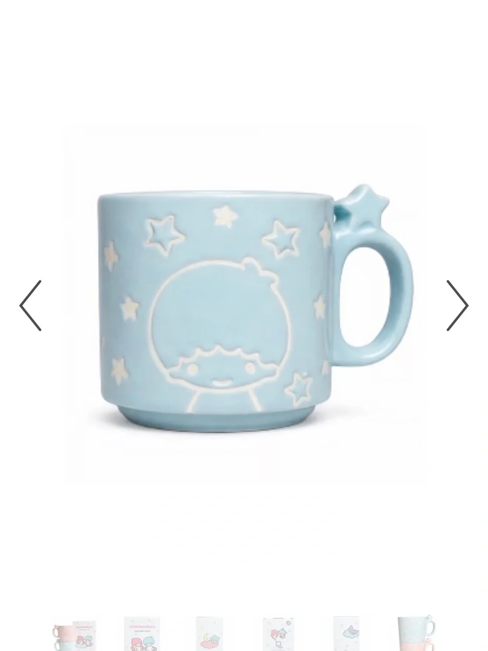 Little Twin Stars Stackable Mugs - Pink & Blue